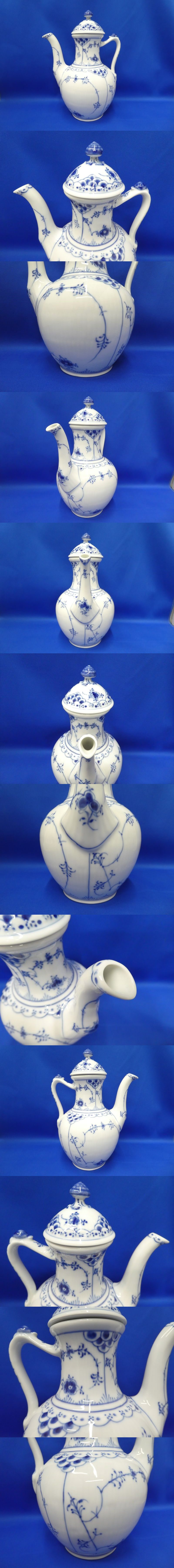 【未使用 美品】ロイヤルコペンハーゲン ブルーフラワー コーヒーポット 1点 番号S6150K