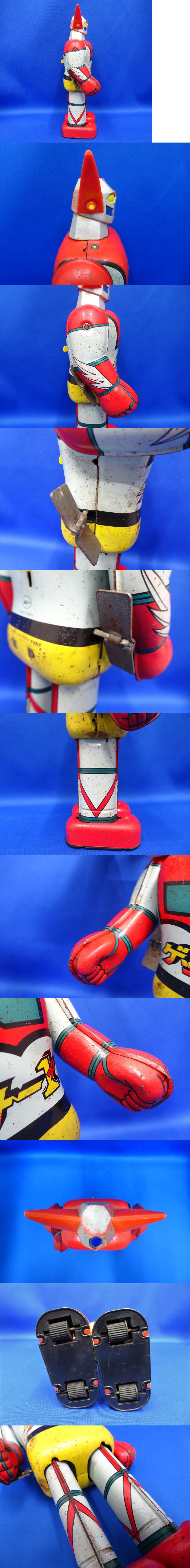 プA01949★ポピー あるくあるく『ゲッター1』ブリキ ゼンマイ ロボット / 歩行 レトロ ヴィンテージ 玩具